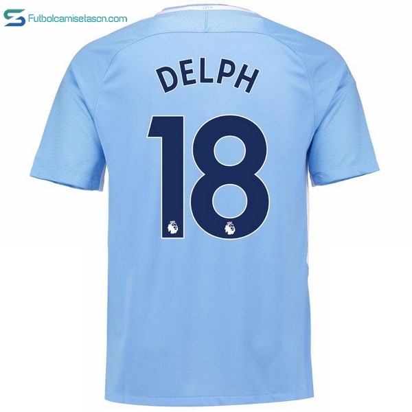 Camiseta Manchester City 1ª Delph 2017/18